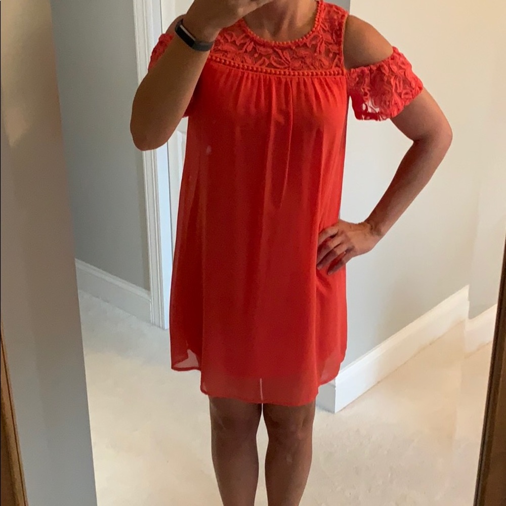 Cold shoulder dress